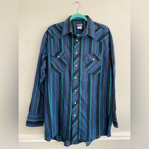 Vintage Wrangler Western Pearl Snap Shirt